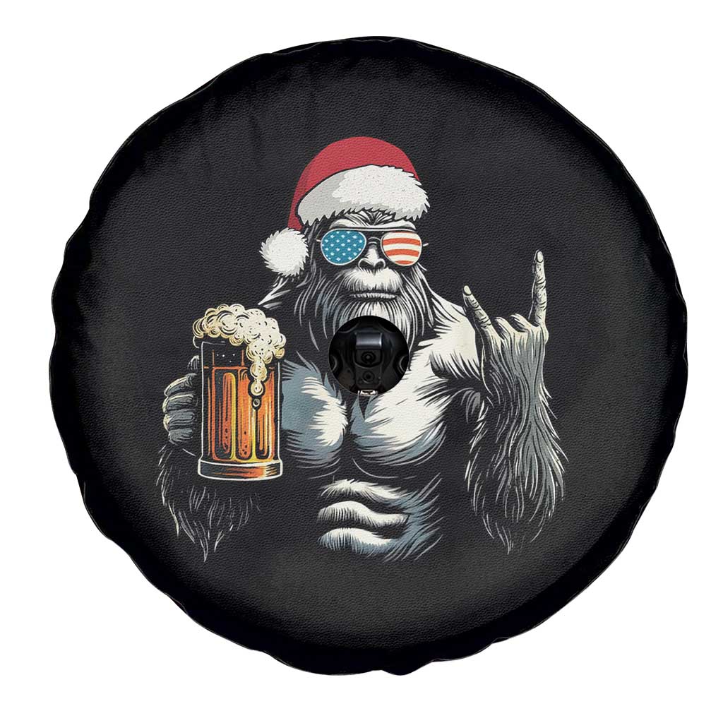 Bigfoot Christmas Spare Tire Cover Most Wonderful Xmas Sasquatch Beer TS10 Print Your Wear