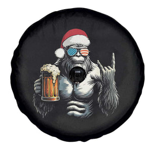 Bigfoot Christmas Spare Tire Cover Most Wonderful Xmas Sasquatch Beer TS10 Print Your Wear