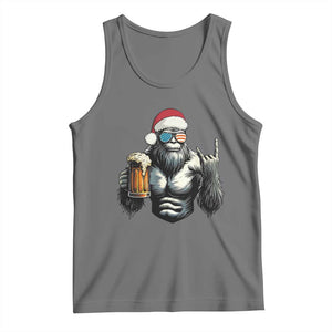 Bigfoot Christmas Tank Top Most Wonderful Xmas Sasquatch Beer TS10 Black Heather Print Your Wear