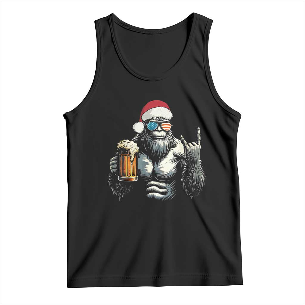 Bigfoot Christmas Tank Top Most Wonderful Xmas Sasquatch Beer - Print Your Wear
