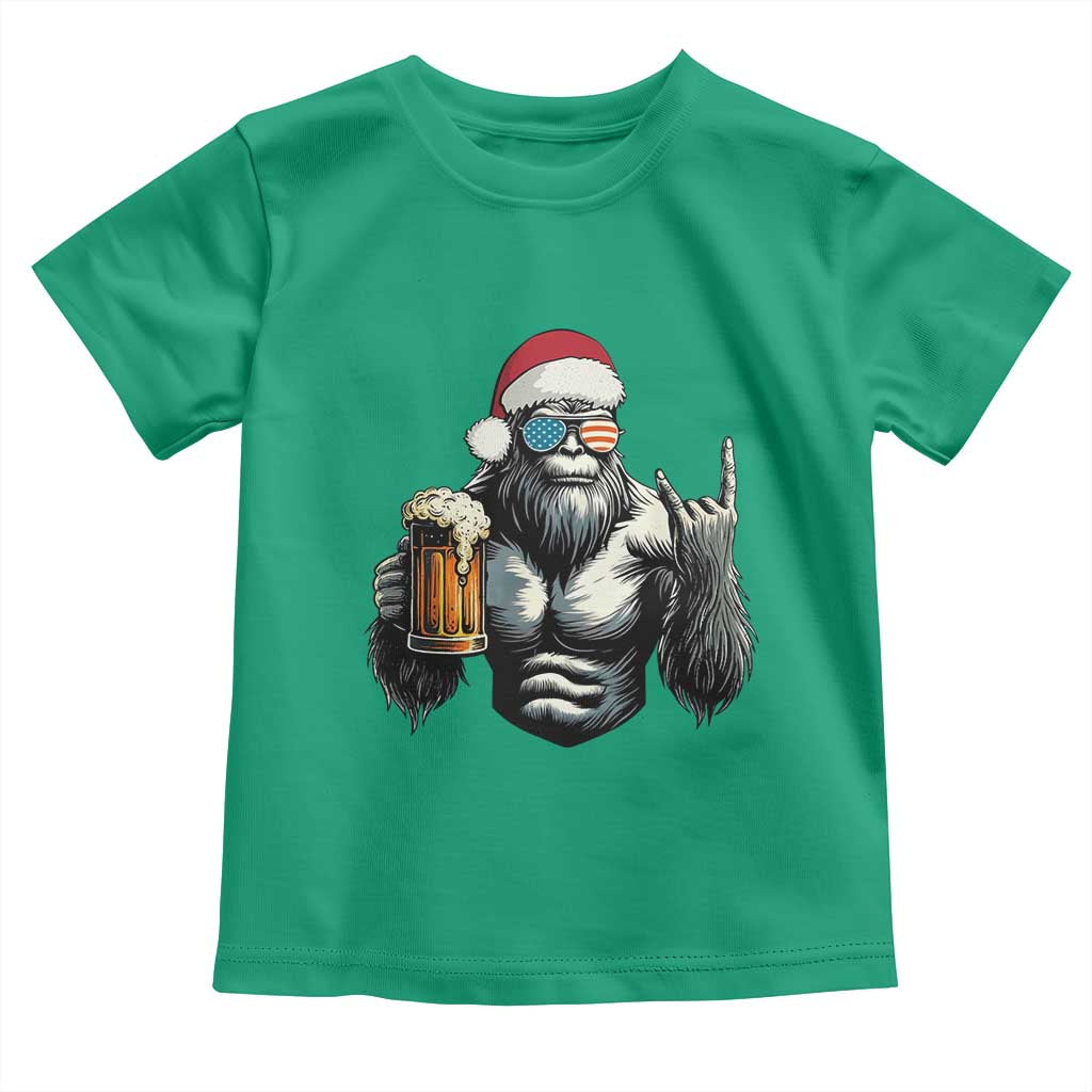 Bigfoot Christmas Toddler T Shirt Most Wonderful Xmas Sasquatch Beer TS10 Irish Green Print Your Wear