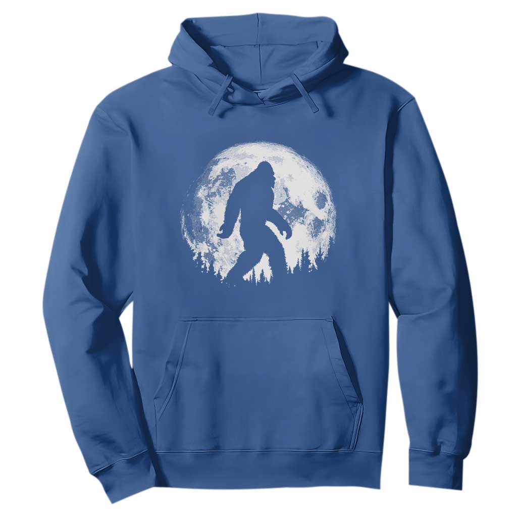 Bigfoot Night Stroll Hoodie Cool Full Moon & Trees Sasquatch TS10 Royal Blue Print Your Wear