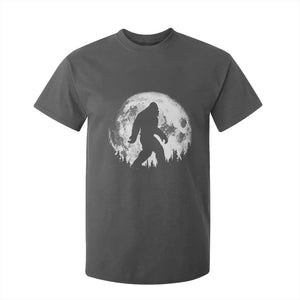 Bigfoot Night Stroll T Shirt For Kid Cool Full Moon & Trees Sasquatch TS10 Dark Heather Print Your Wear