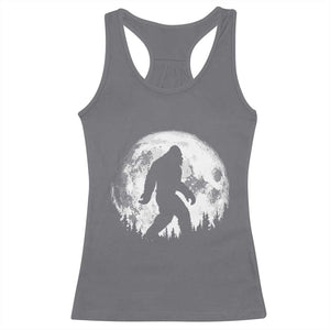 Bigfoot Night Stroll Racerback Tank Top Cool Full Moon & Trees Sasquatch - Print Your Wear