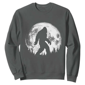 Bigfoot Night Stroll Sweatshirt Cool Full Moon & Trees Sasquatch TS10 Dark Heather Print Your Wear