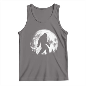 Bigfoot Night Stroll Tank Top Cool Full Moon & Trees Sasquatch - Print Your Wear