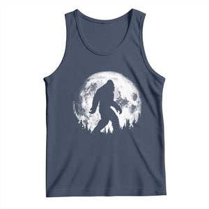 Bigfoot Night Stroll Tank Top Cool Full Moon & Trees Sasquatch - Print Your Wear