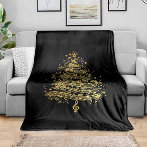 Music Christmas Tree Throw Blanket Musician Music Lover Gift TS10 Print Your Wear