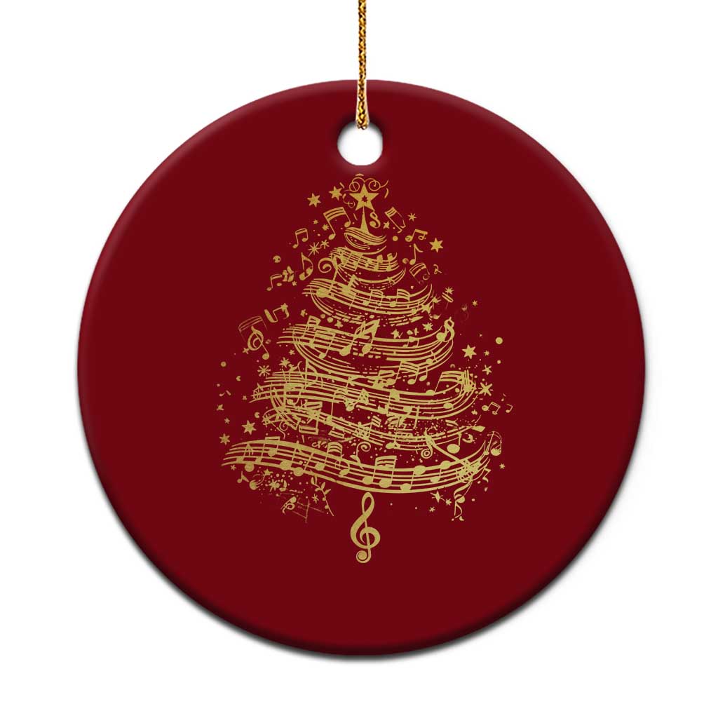 Music Christmas Tree Ceramic Ornament Musician Music Lover Gift TS10 1pc Red Print Your Wear