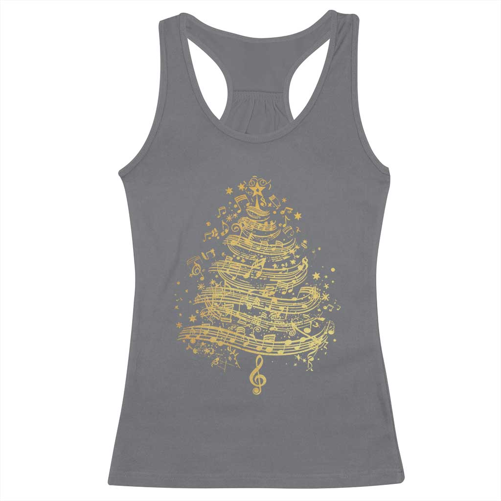 Music Christmas Tree Racerback Tank Top Musician Music Lover Gift TS10 Charcoal Print Your Wear
