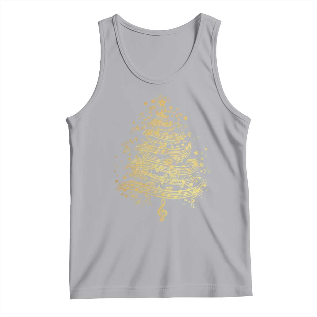 Music Christmas Tree Tank Top Musician Music Lover Gift TS10 Athletic Heather Print Your Wear