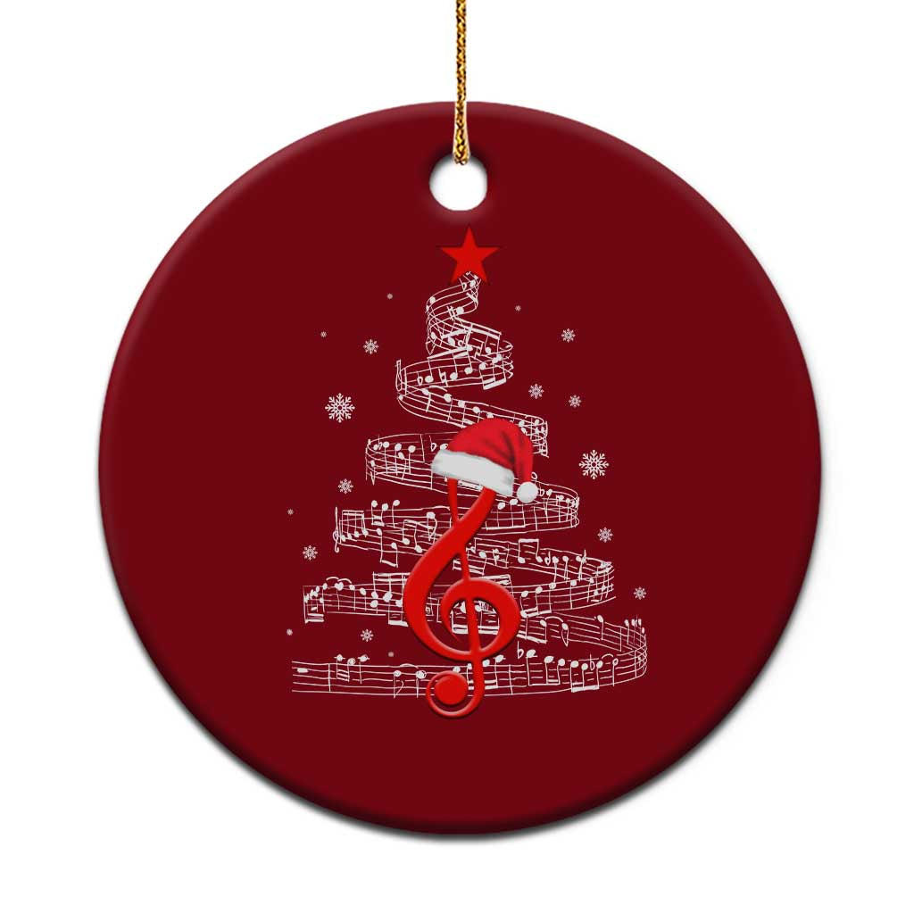 Christmas Tree Music Ceramic Ornament Musician Music Lover Gift TS10 1pc Red Print Your Wear