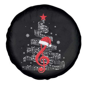 Christmas Tree Music Spare Tire Cover Musician Music Lover Gift TS10 Print Your Wear