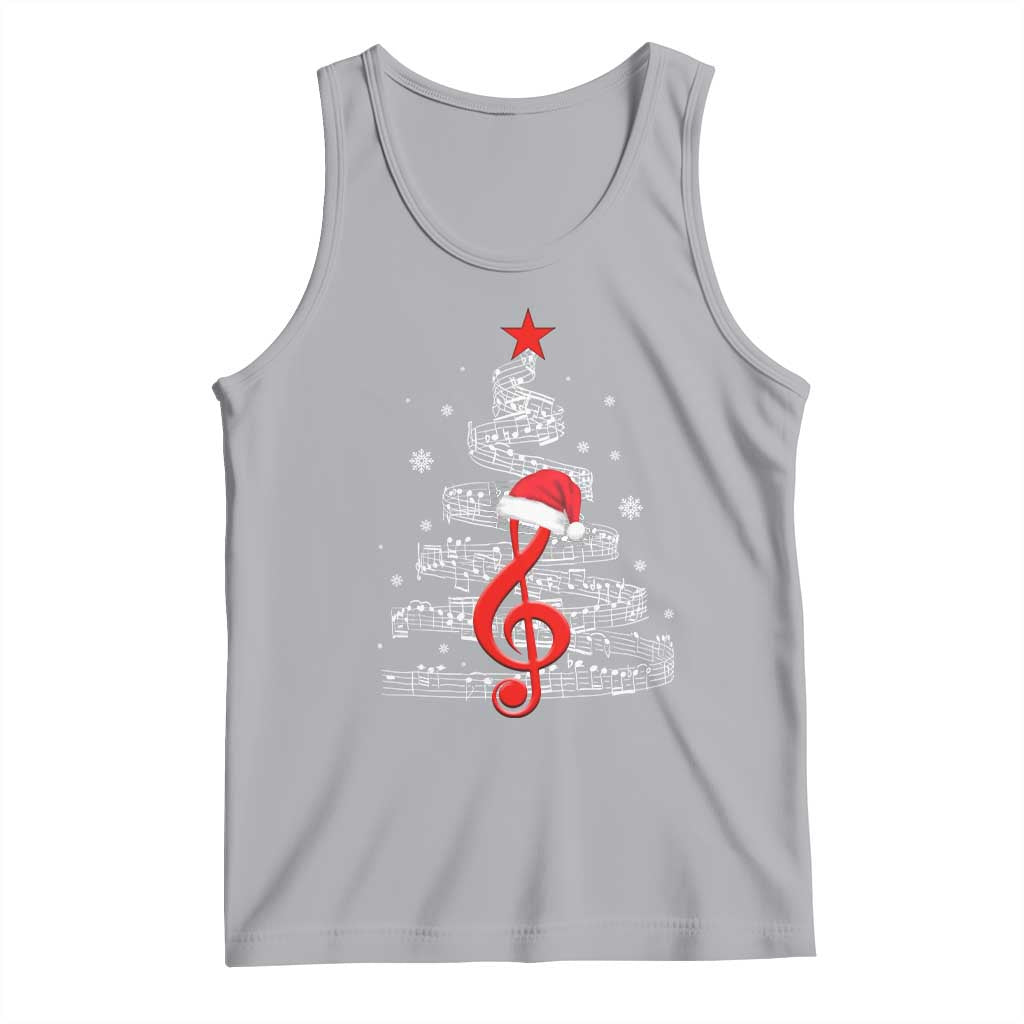 Christmas Tree Music Tank Top Musician Music Lover Gift TS10 Athletic Heather Print Your Wear
