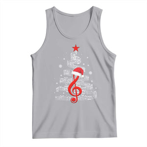 Christmas Tree Music Tank Top Musician Music Lover Gift TS10 Athletic Heather Print Your Wear