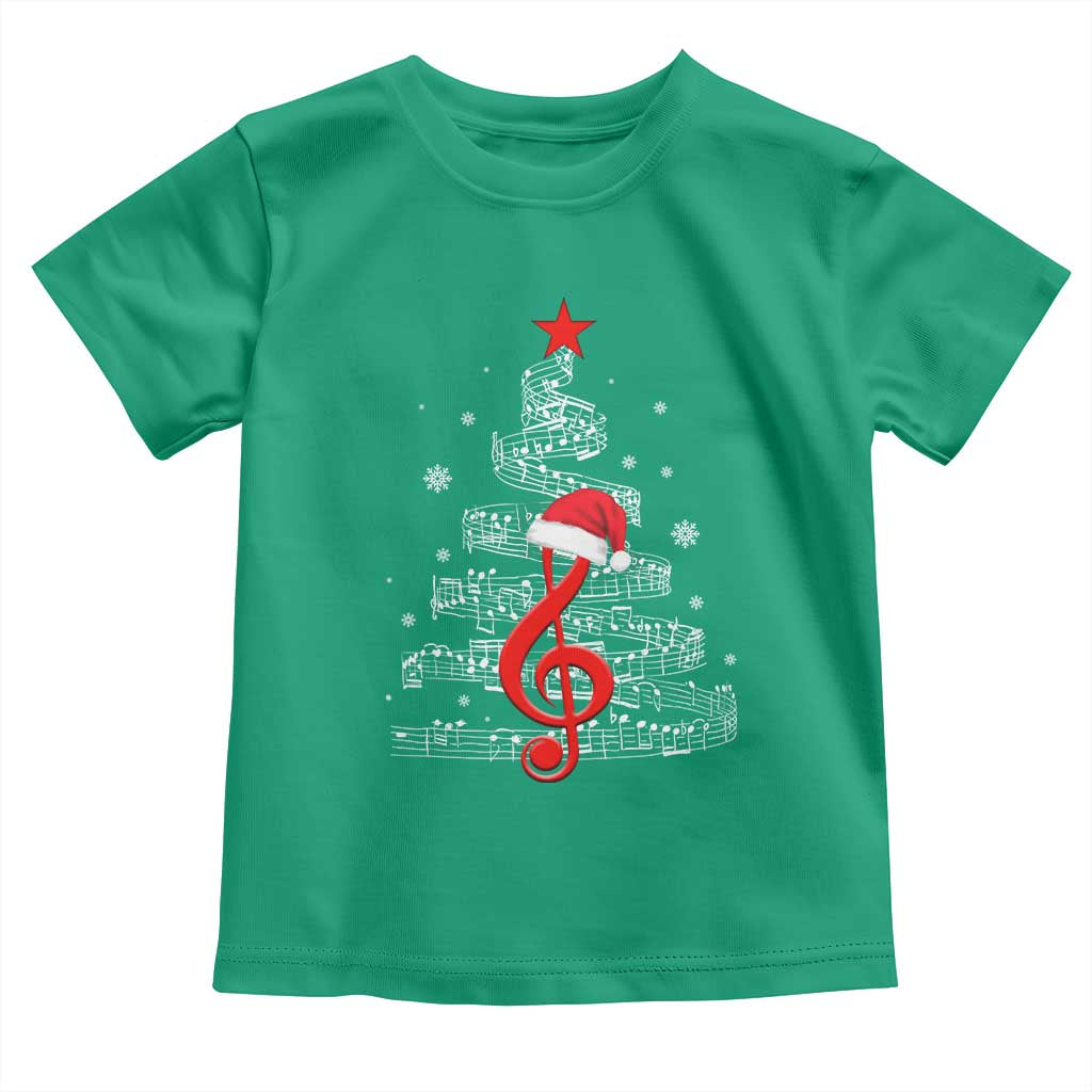Christmas Tree Music Toddler T Shirt Musician Music Lover Gift TS10 Irish Green Print Your Wear