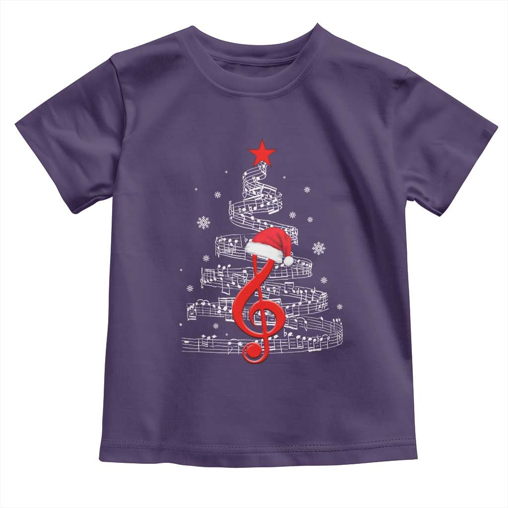 Christmas Tree Music Toddler T Shirt Musician Music Lover Gift TS10 Purple Print Your Wear