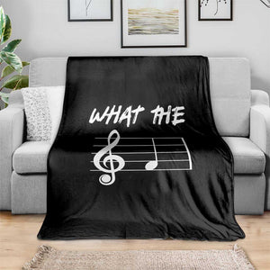 Funny What The F Musical Note Throw Blanket Funny Musician Gift TS10 Print Your Wear