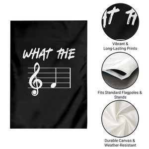 Funny What The F Musical Note Garden Flag Funny Musician Gift TS10 Print Your Wear