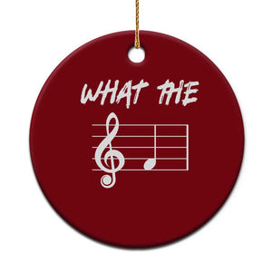 Funny What The F Musical Note Ceramic Ornament Funny Musician Gift TS10 1pc Red Print Your Wear