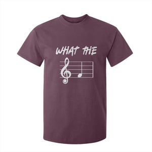 Funny What The F Musical Note T Shirt For Kid Funny Musician Gift TS10 Maroon Print Your Wear
