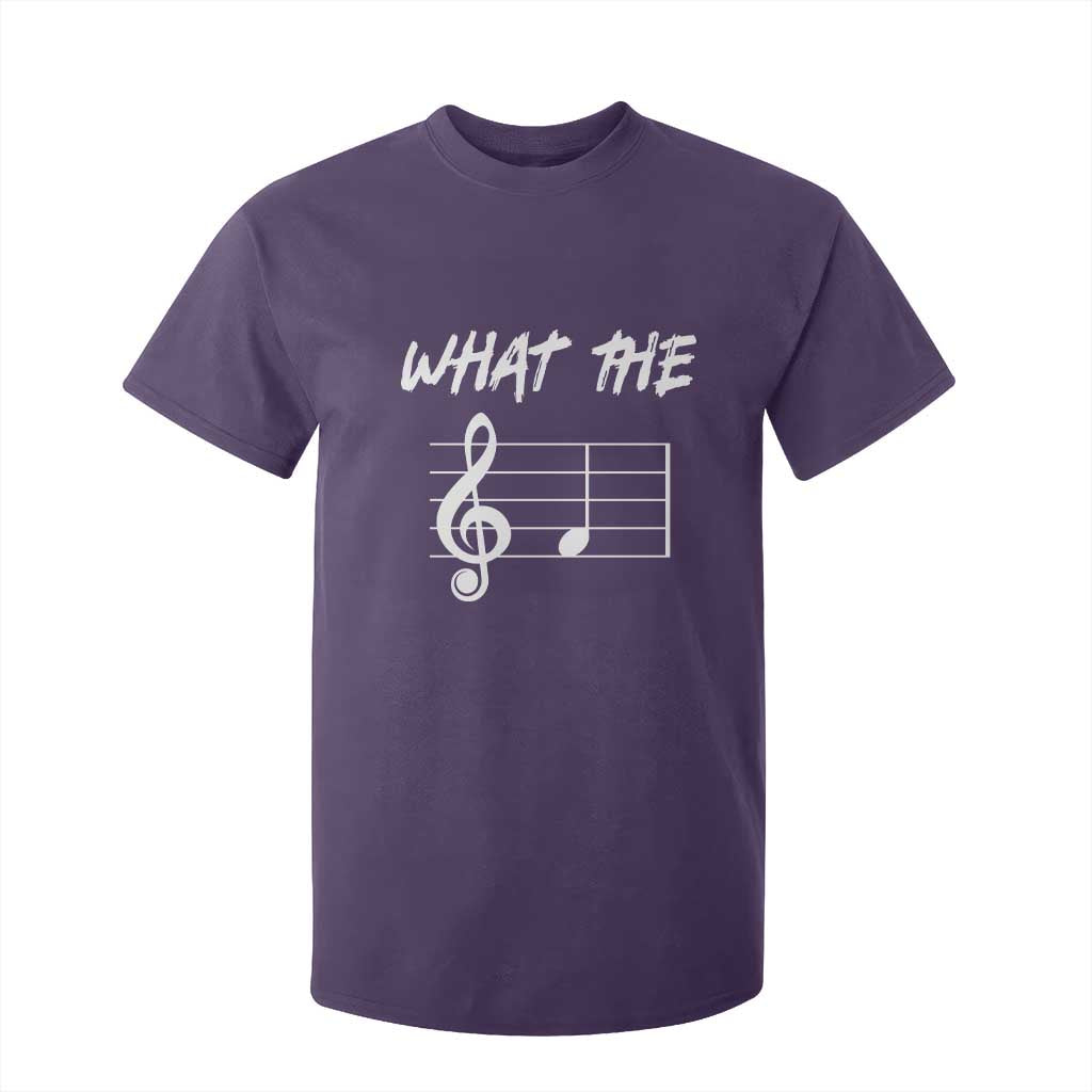 Funny What The F Musical Note T Shirt For Kid Funny Musician Gift TS10 Purple Print Your Wear