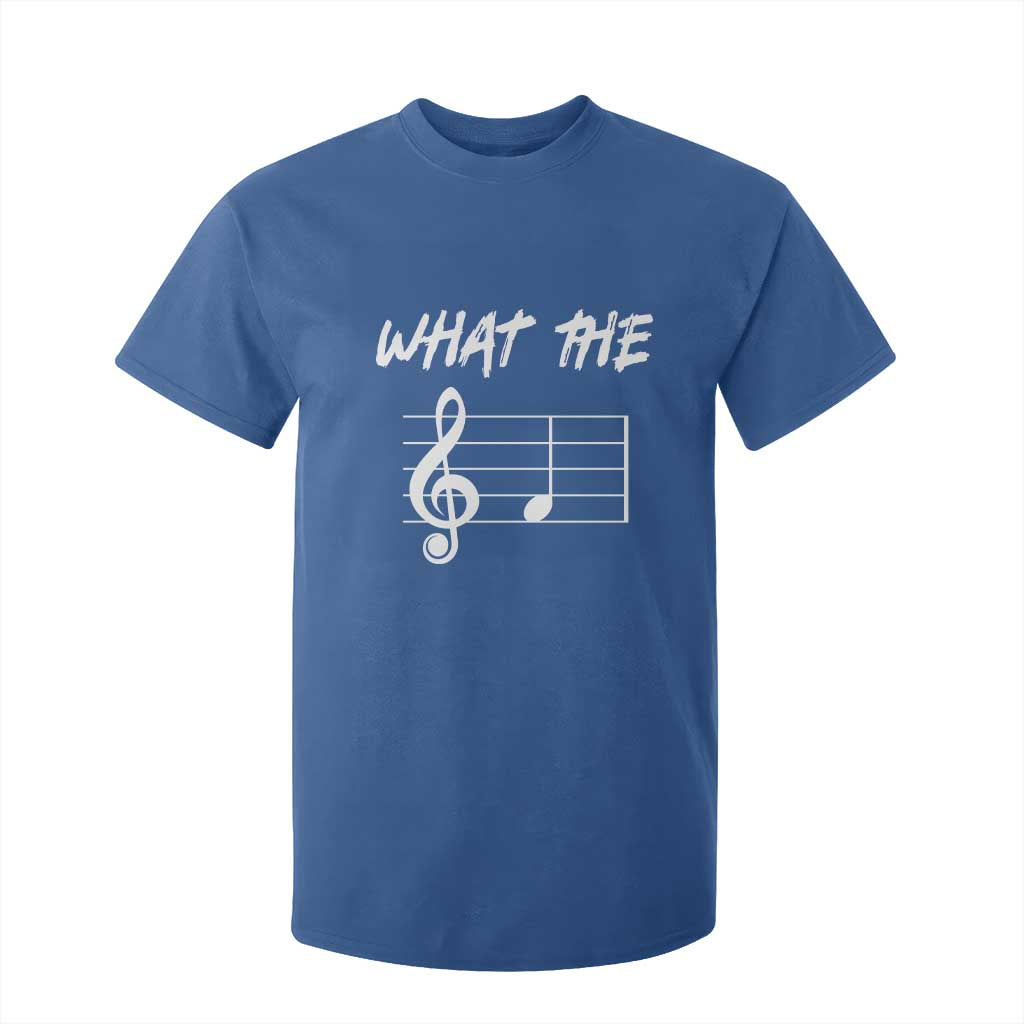 Funny What The F Musical Note T Shirt For Kid Funny Musician Gift TS10 Royal Blue Print Your Wear