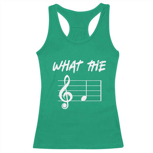 Funny What The F Musical Note Racerback Tank Top Funny Musician Gift TS10 Irish Green Print Your Wear
