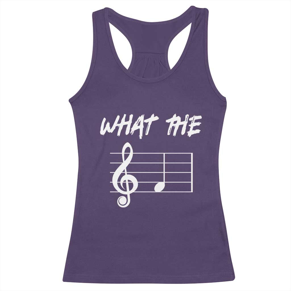 Funny What The F Musical Note Racerback Tank Top Funny Musician Gift TS10 Purple Print Your Wear