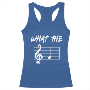 Funny What The F Musical Note Racerback Tank Top Funny Musician Gift TS10 Royal Blue Print Your Wear