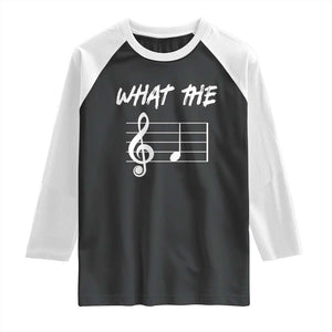 Funny What The F Musical Note Raglan Shirt Funny Musician Gift TS10 Black White Print Your Wear