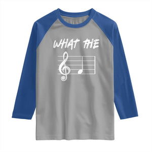 Funny What The F Musical Note Raglan Shirt Funny Musician Gift TS10 Sport Gray Royal Print Your Wear