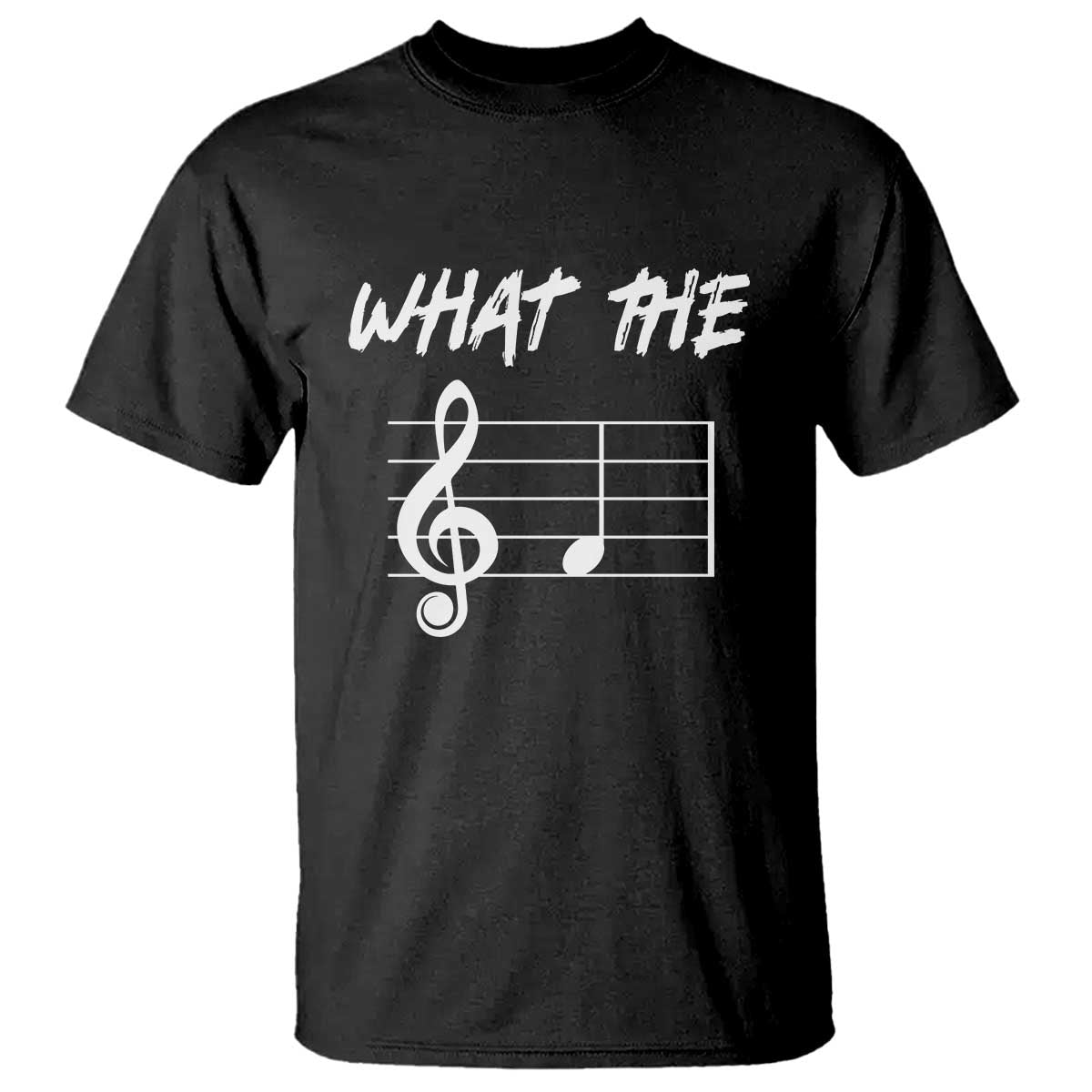 Funny What The F Musical Note T Shirt Funny Musician Gift TS10 Black Print Your Wear