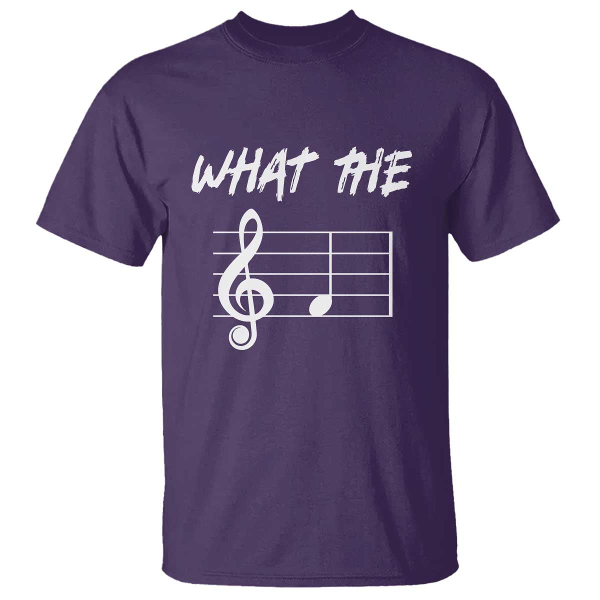 Funny What The F Musical Note T Shirt Funny Musician Gift TS10 Purple Print Your Wear