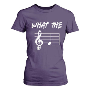 Funny What The F Musical Note T Shirt For Women Funny Musician Gift TS10 Purple Print Your Wear