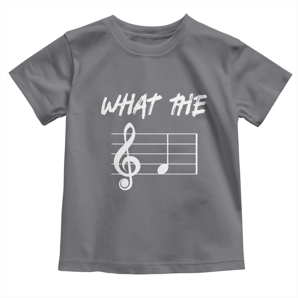 Funny What The F Musical Note Toddler T Shirt Funny Musician Gift TS10 Charcoal Print Your Wear