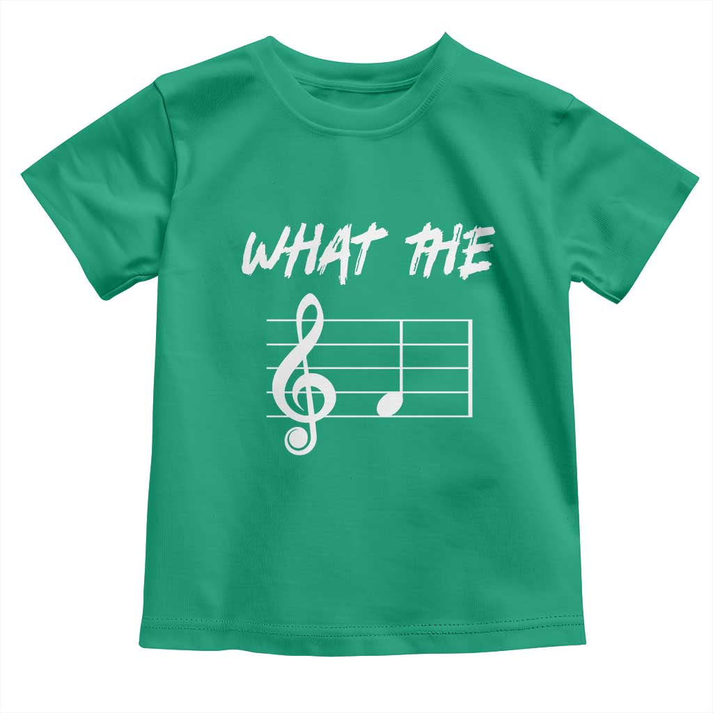 Funny What The F Musical Note Toddler T Shirt Funny Musician Gift TS10 Irish Green Print Your Wear