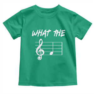 Funny What The F Musical Note Toddler T Shirt Funny Musician Gift TS10 Irish Green Print Your Wear