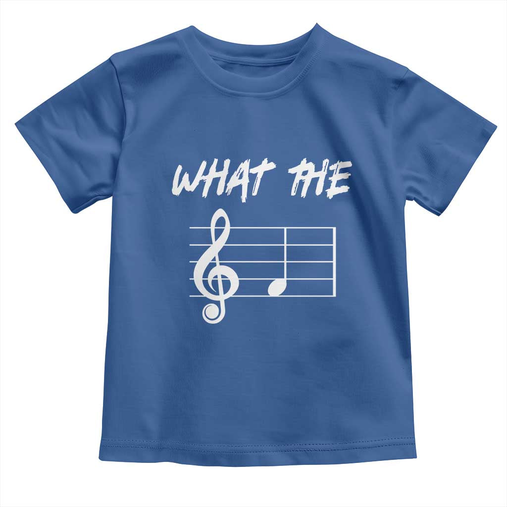 Funny What The F Musical Note Toddler T Shirt Funny Musician Gift TS10 Royal Blue Print Your Wear