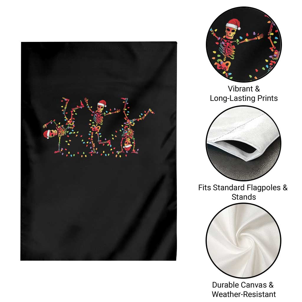Subtle FDT Christmas Skeleton Garden Flag Hidden Message Funny Political Satire Dancing Skeletons TS10 Print Your Wear