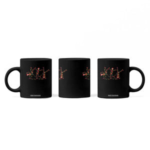 Subtle FDT Christmas Skeleton Coffee Mug Hidden Message Funny Political Satire Dancing Skeletons TS10 Print Your Wear