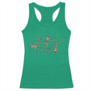 Subtle FDT Christmas Skeleton Racerback Tank Top Hidden Message Funny Political Satire Dancing Skeletons TS10 Irish Green Print Your Wear