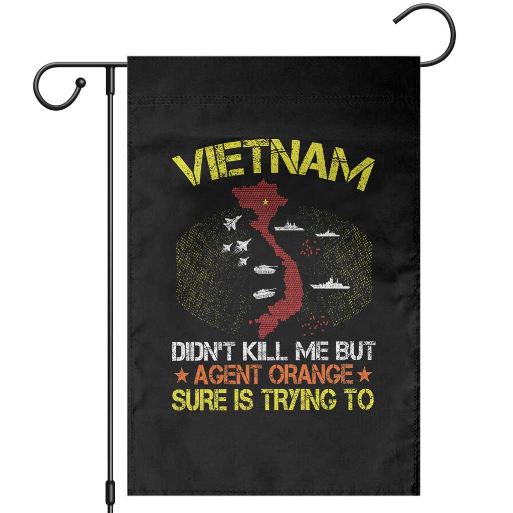 Agent Orange Dioxin Garden Flag Vietnam Veteran Vet Gifts TS10 Black Print Your Wear