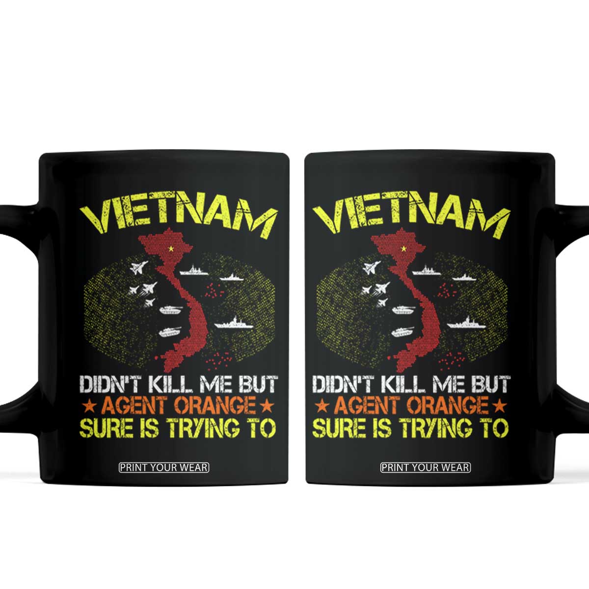 Agent Orange Dioxin Coffee Mug Vietnam Veteran Vet Gifts TS10 Black Print Your Wear