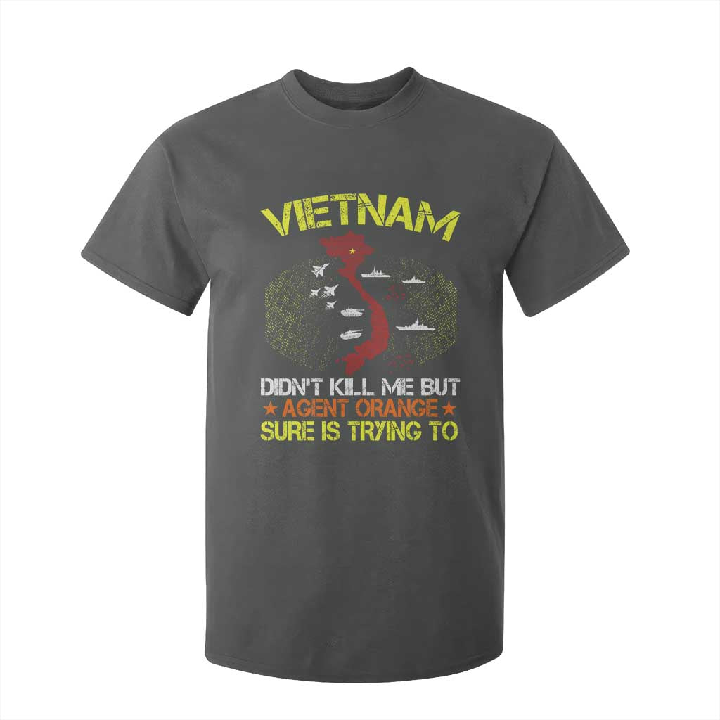 Agent Orange Dioxin T Shirt For Kid Vietnam Veteran Vet Gifts TS10 Dark Heather Print Your Wear