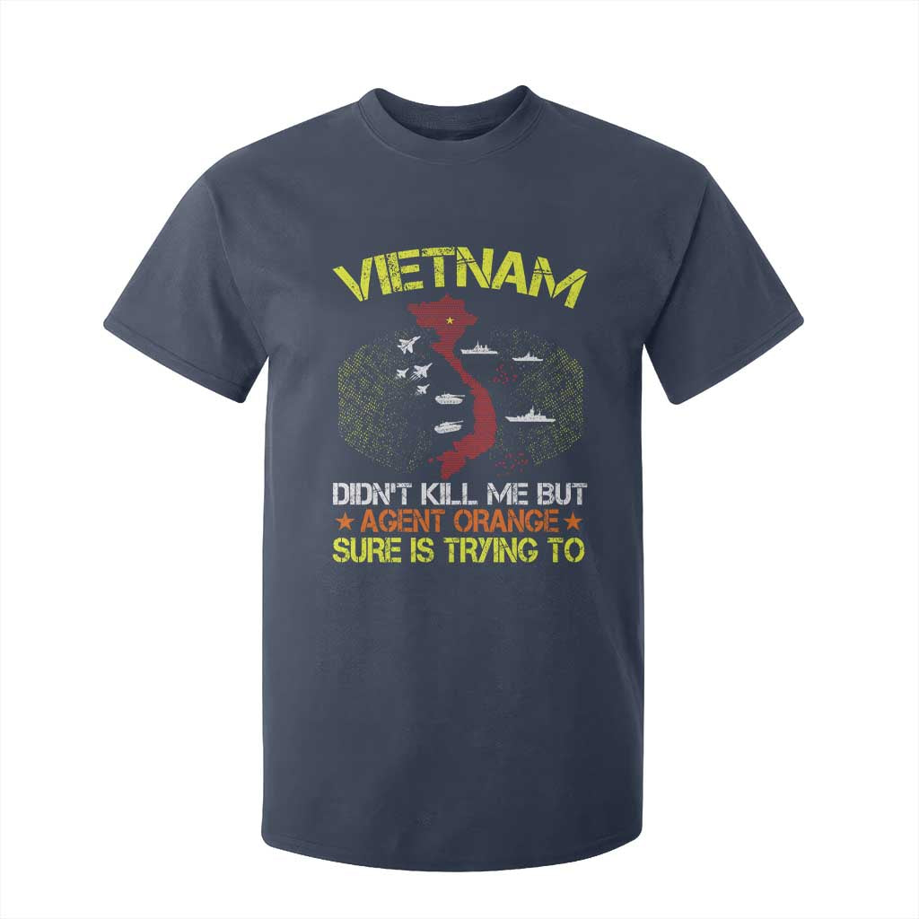 Agent Orange Dioxin T Shirt For Kid Vietnam Veteran Vet Gifts TS10 Navy Print Your Wear