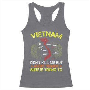 Agent Orange Dioxin Racerback Tank Top Vietnam Veteran Vet Gifts TS10 Charcoal Print Your Wear