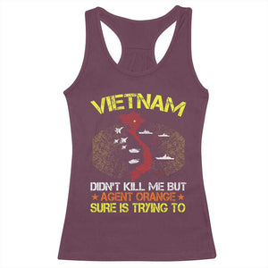 Agent Orange Dioxin Racerback Tank Top Vietnam Veteran Vet Gifts TS10 Maroon Print Your Wear