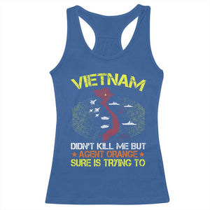 Agent Orange Dioxin Racerback Tank Top Vietnam Veteran Vet Gifts TS10 Royal Blue Print Your Wear