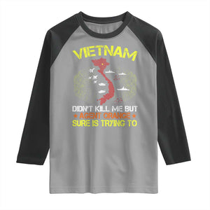 Agent Orange Dioxin Raglan Shirt Vietnam Veteran Vet Gifts TS10 Sport Gray Black Print Your Wear